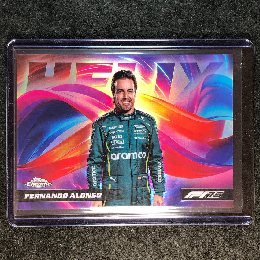 2025 Topps Chrome F1 FERNANDO ALONSO Helix SSP #9