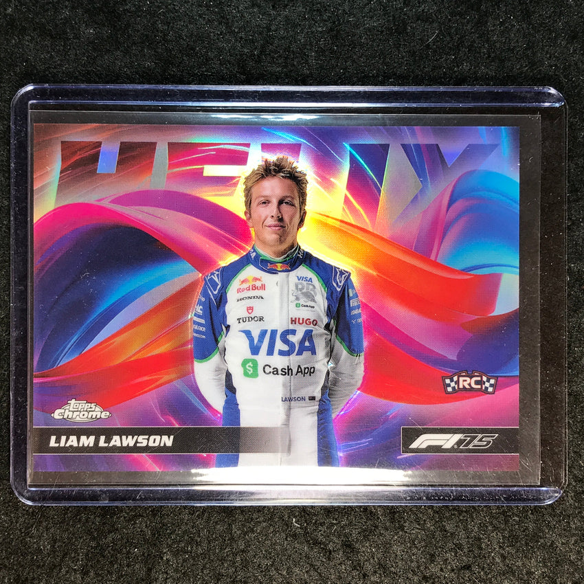 2025 Topps Chrome F1 LIAM LAWSON Helix Rookie SSP #11