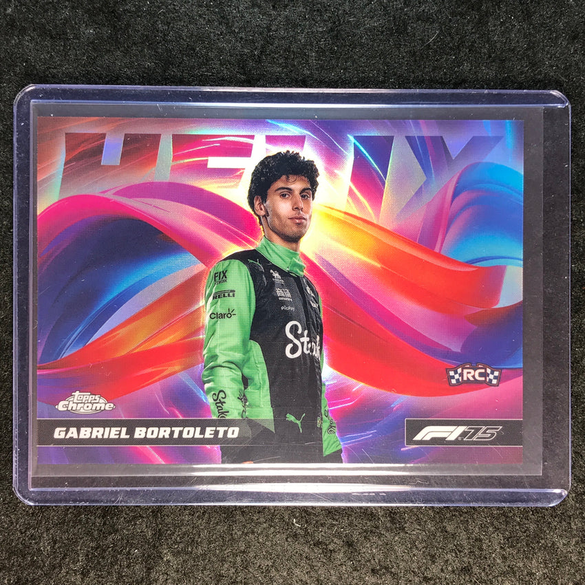 2025 Topps Chrome F1 GABRIEL BORTOLETO Helix Rookie SSP #20