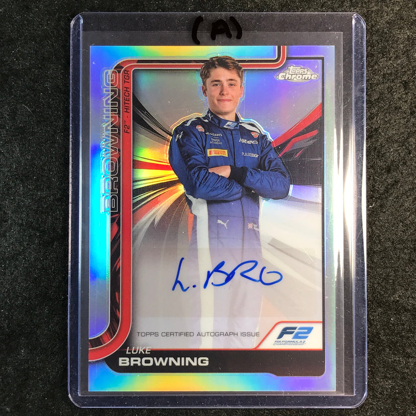 2025 Topps Chrome F1 LUKE BROWNING Chrome Autograph #CAC-BRO (A)