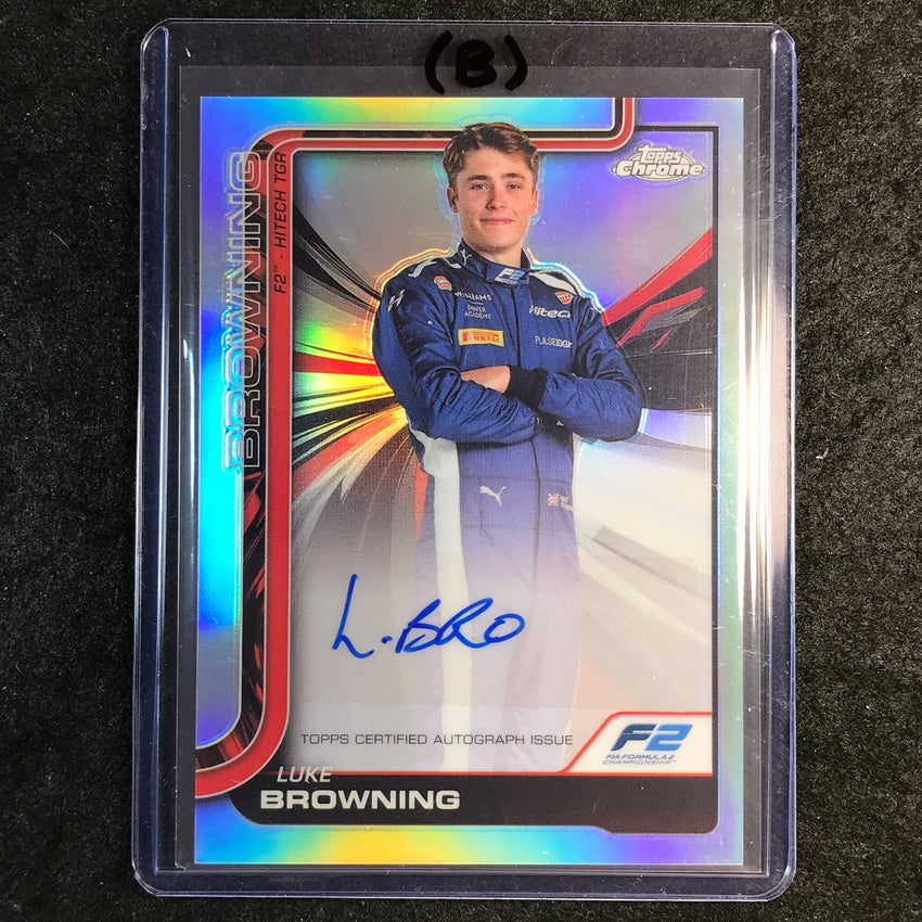 2025 Topps Chrome F1 LUKE BROWNING Chrome Autograph #CAC-BRO (B)