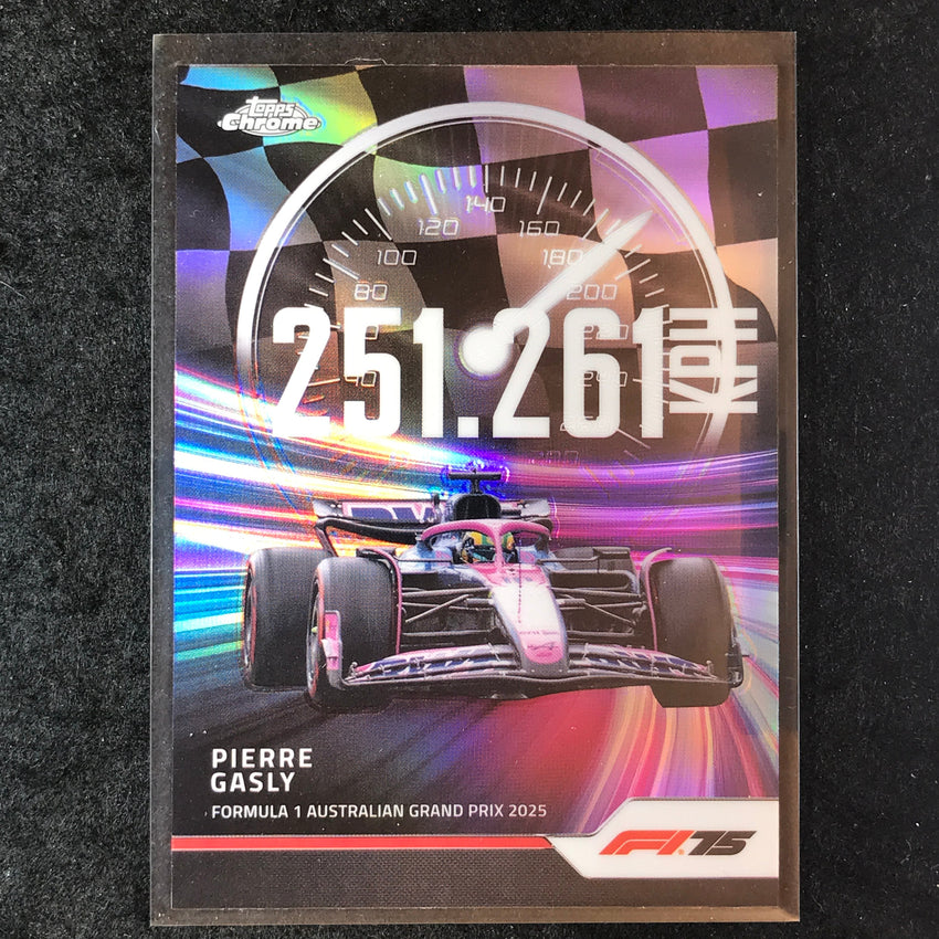 2025 Topps Chrome F1 PIERRE GASLY Top Speed #8