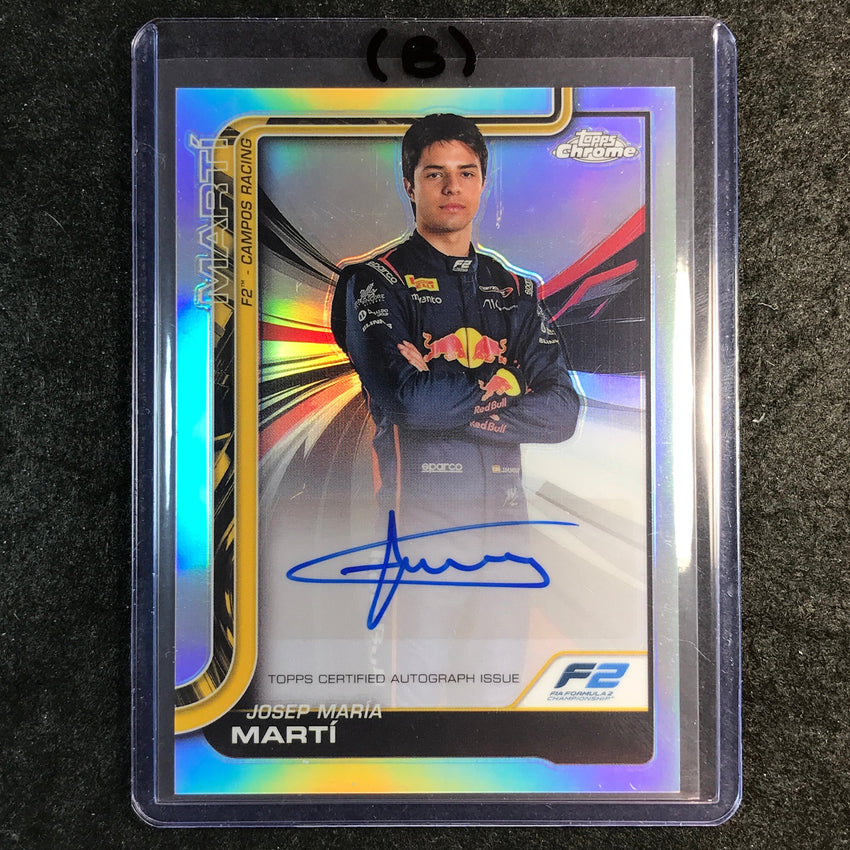 2025 Topps Chrome F1 JOSEP MARIA MARTI Chrome Autograph #CAC-MAR (B)