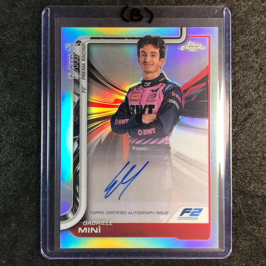 2025 Topps Chrome F1 GABRIELE MINI Chrome Autograph #CAC-MIN (B)