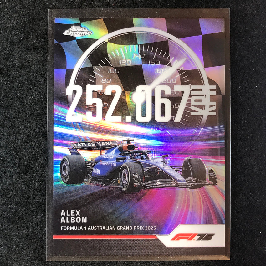 2025 Topps Chrome F1 ALEX ALBON Top Speed #9