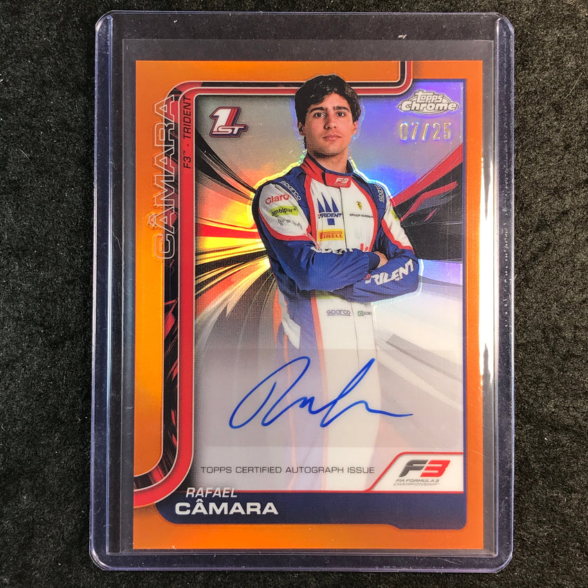 2025 Topps Chrome F1 RAFAEL CAMARA Chrome Autograph Orange 7/25
