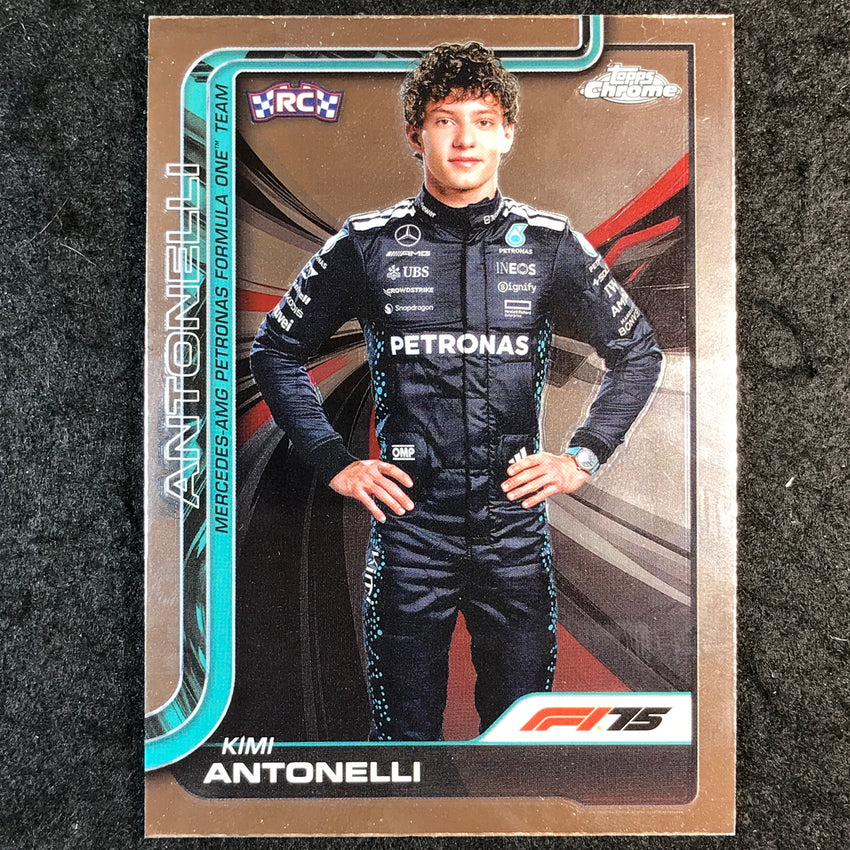 2025 Topps Chrome F1 KIMI ANTONELLI Rookie Base #8