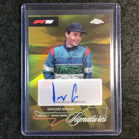 2025 Topps Chrome F1 GERHARD BERGER Circuit Masters Signatures Auto Gold 5/50