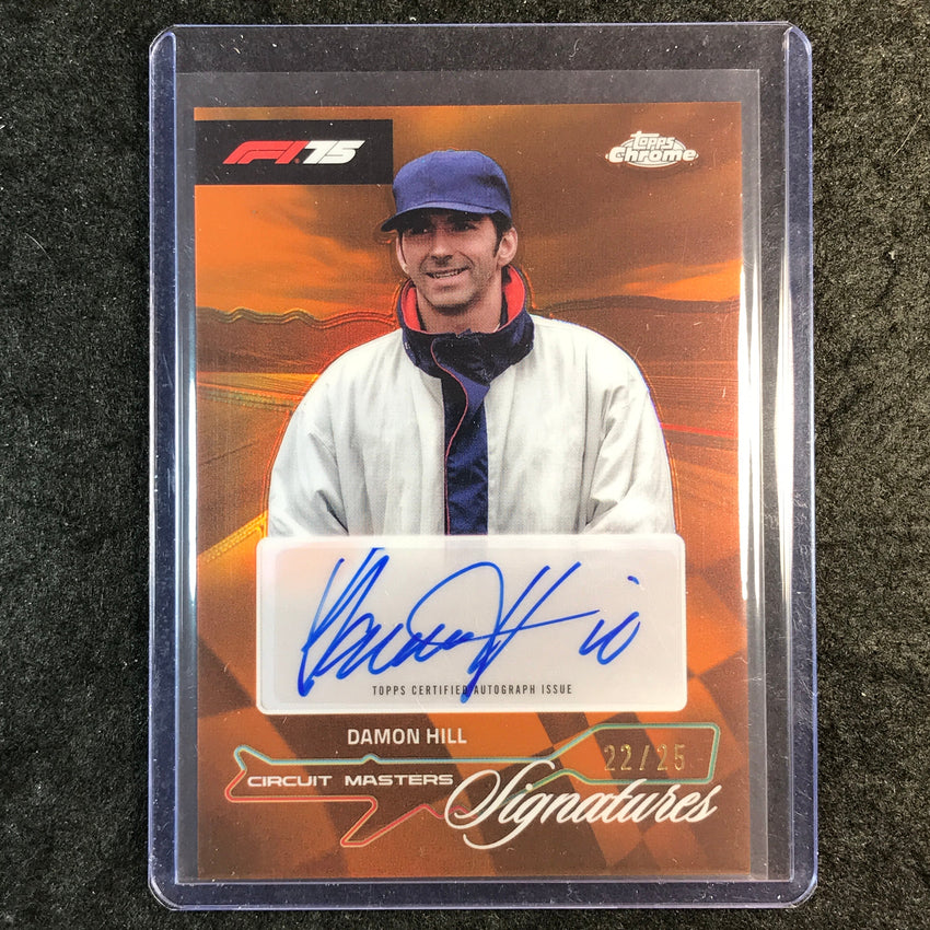 2025 Topps Chrome F1 DAMON HILL Circuit Masters Signatures Auto Orange 22/25