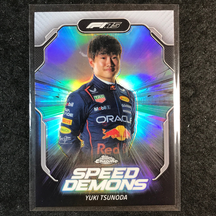 2025 Topps Chrome F1 YUKI TSUNODA Speed Demons #3