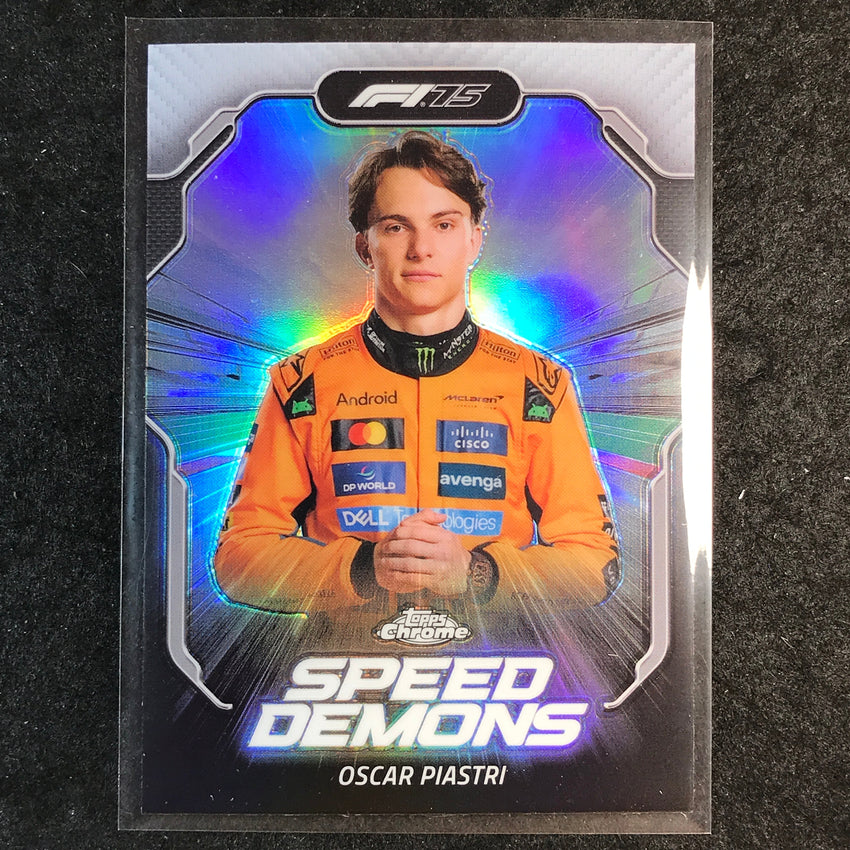 2025 Topps Chrome F1 OSCAR PIASTRI Speed Demons #4