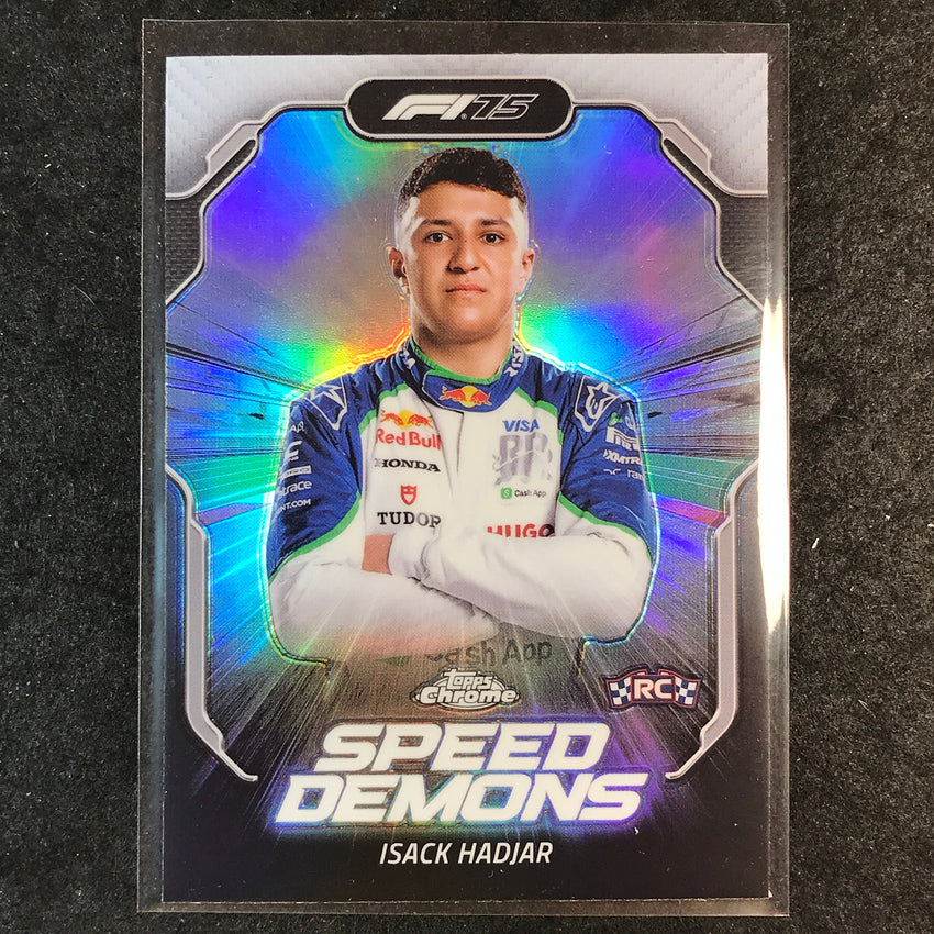 2025 Topps Chrome F1 ISACK HADJAR Speed Demons Rookie #5
