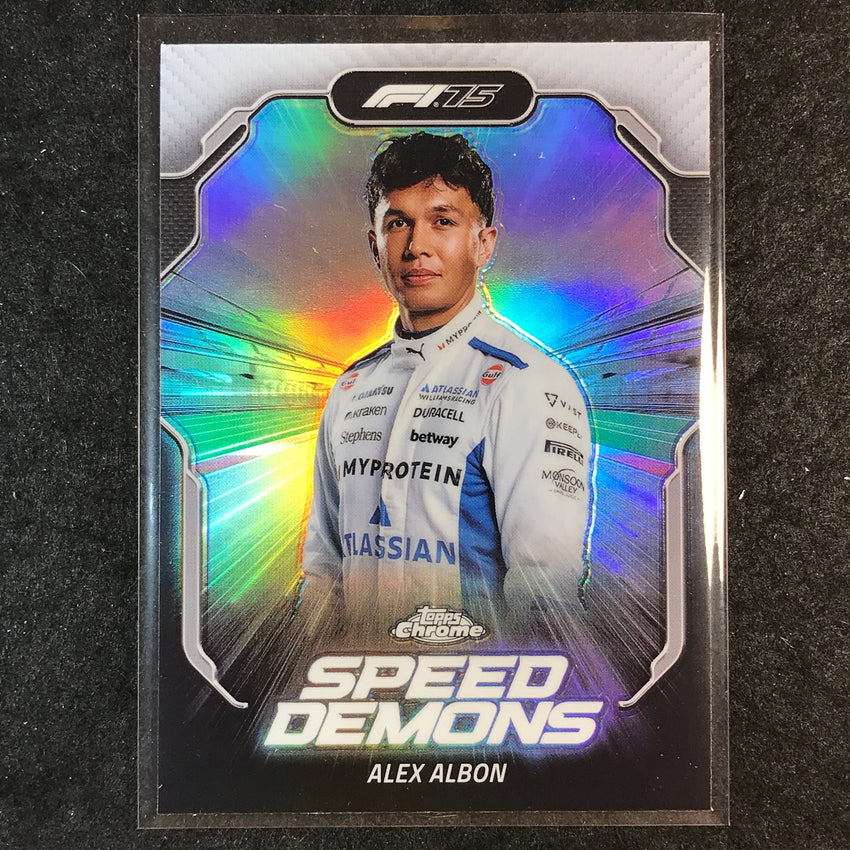 2025 Topps Chrome F1 ALEX ALBON Speed Demons #7
