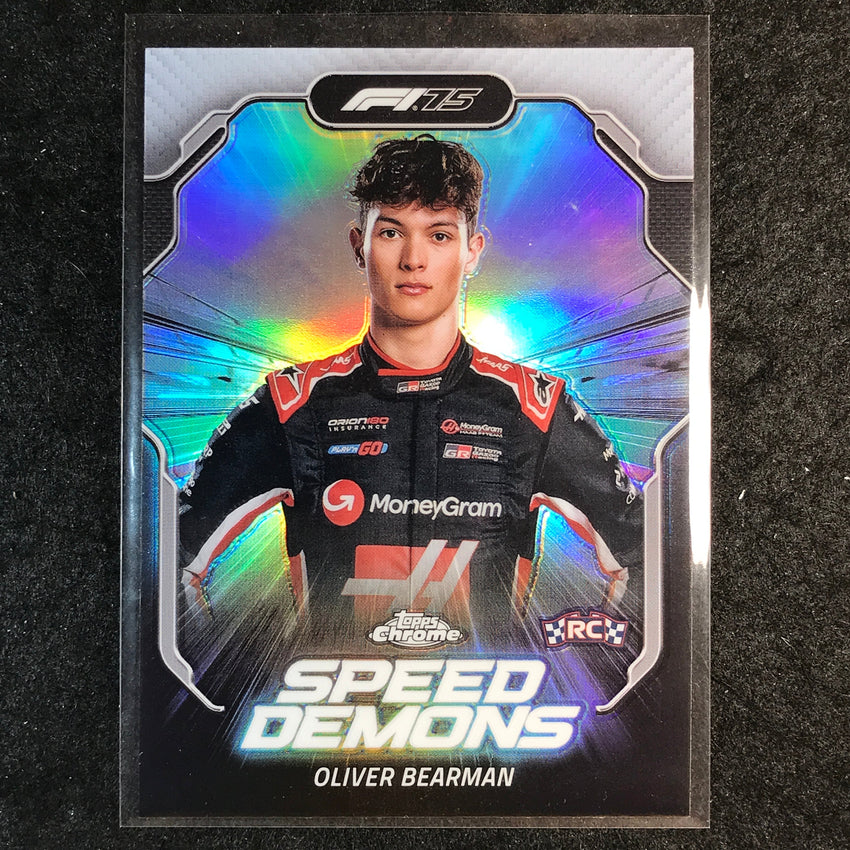 2025 Topps Chrome F1 OLIVER BEARMAN Speed Demons Rookie #8