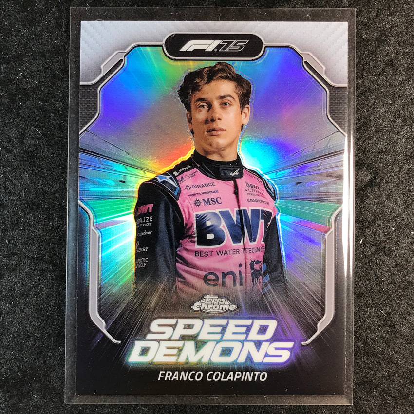 2025 Topps Chrome F1 FRANCO COLAPINTO Speed Demons #9