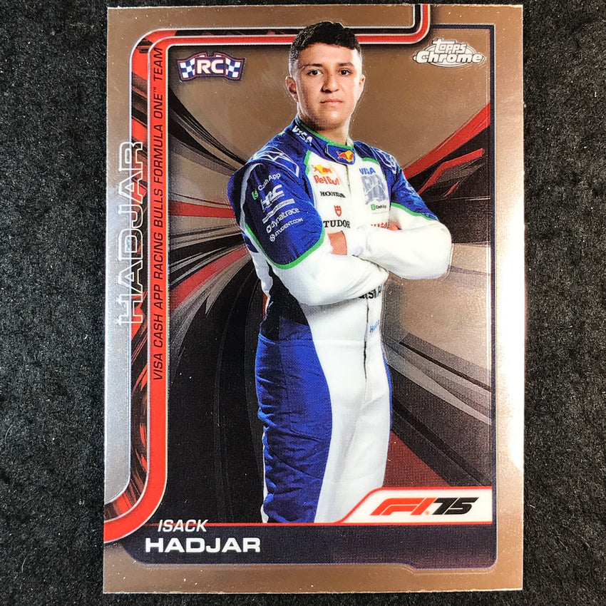2025 Topps Chrome F1 ISACK HADJAR Rookie Base #12