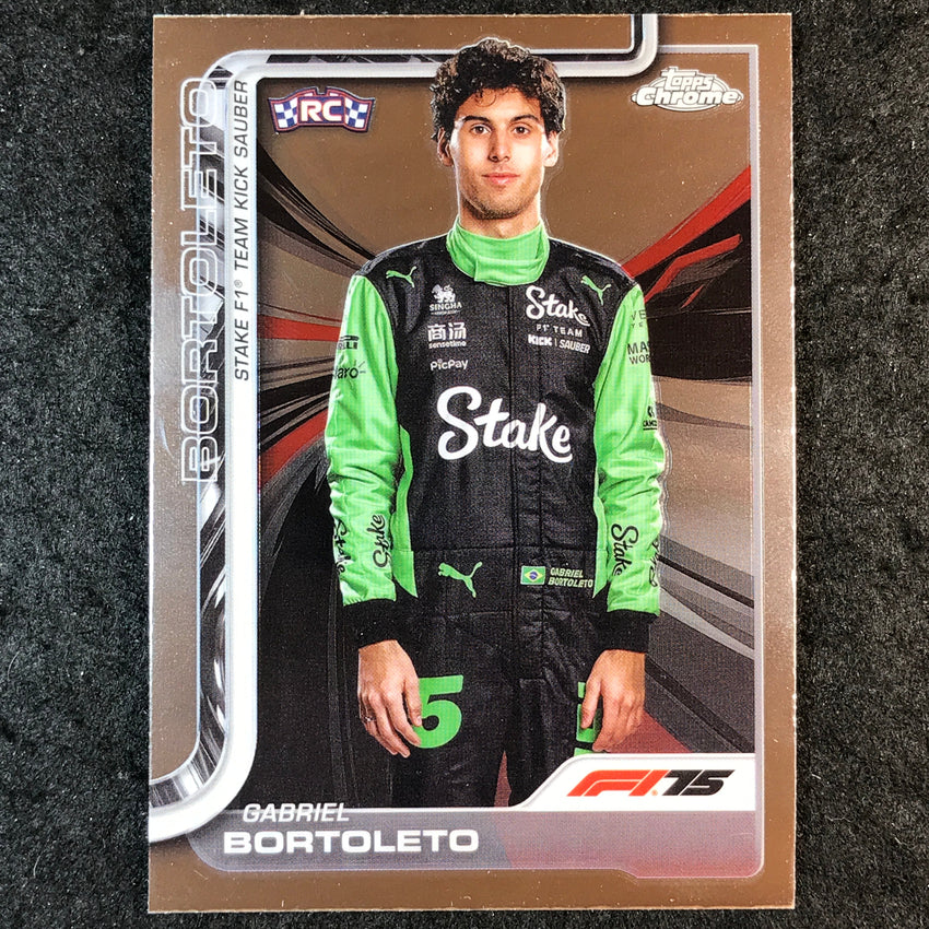 2025 Topps Chrome F1 GABRIEL BORTOLETO Rookie Base #20