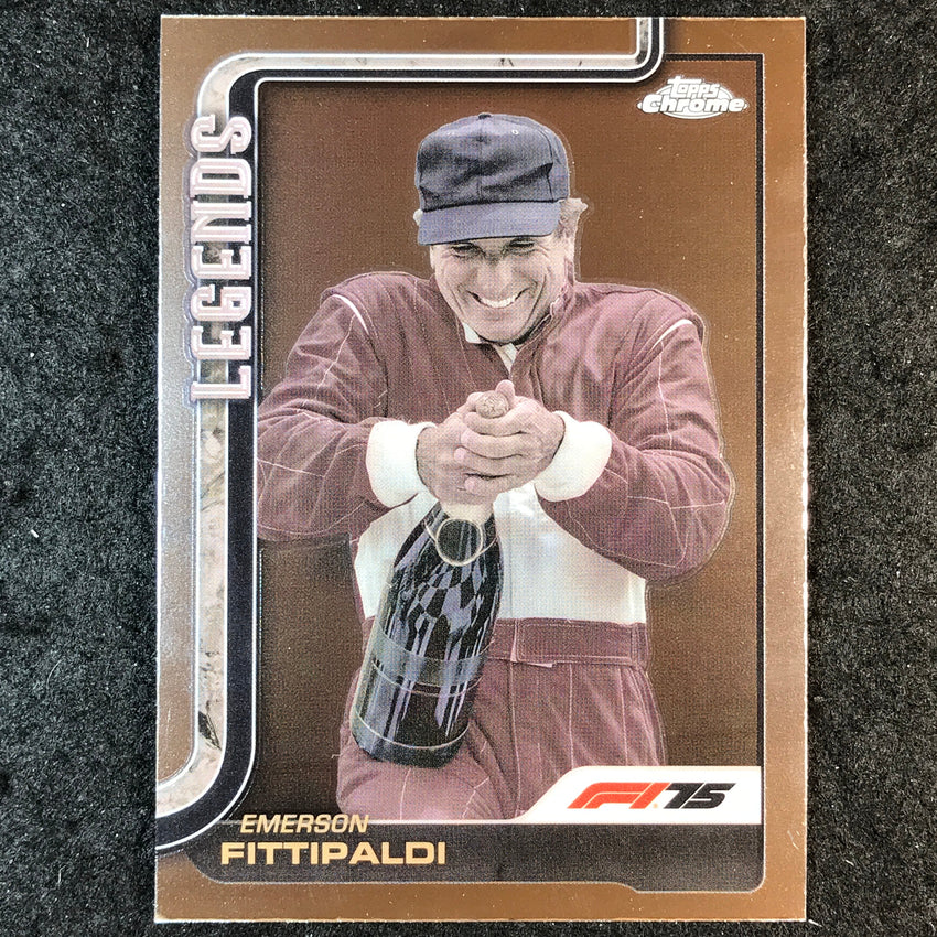 2025 Topps Chrome F1 EMERSON FITTIPALDI Base F1 Legends #152