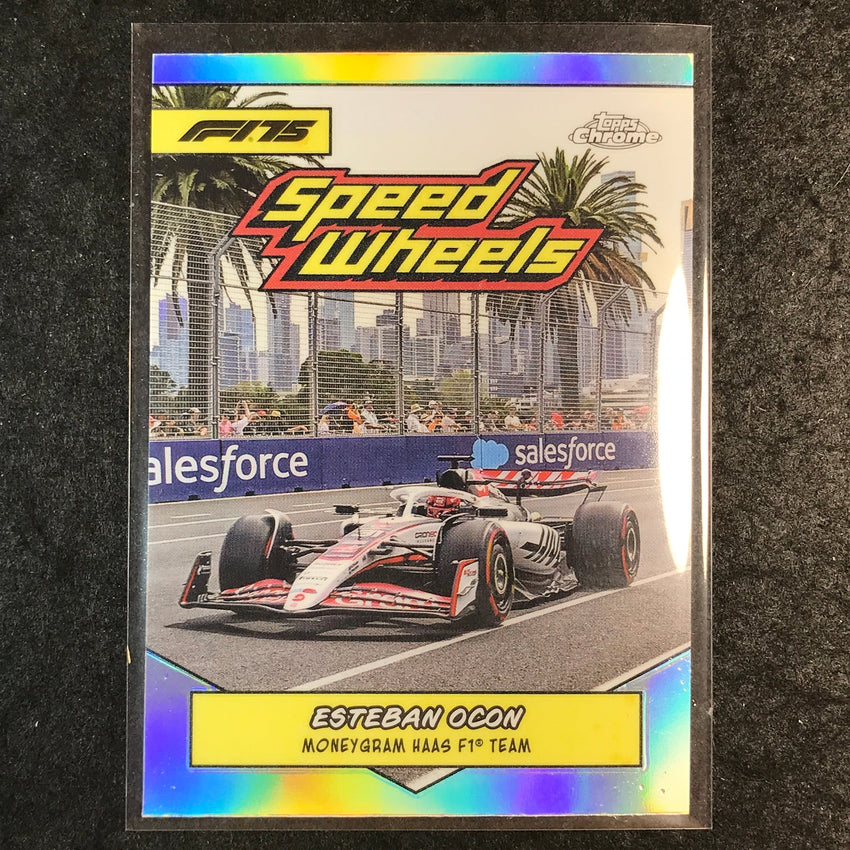2025 Topps Chrome F1 ESTEBAN OCON 1975 Speed Wheels #75-HF1