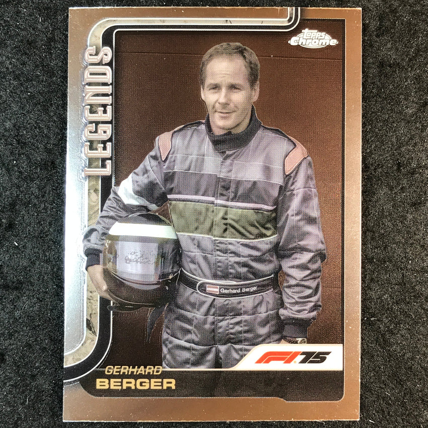 2025 Topps Chrome F1 GERHARD BERGER Base F1 Legends #153