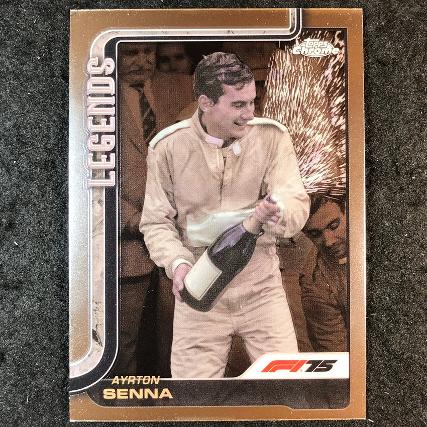 2025 Topps Chrome F1 AYRTON SENNA Base F1 Legends #162
