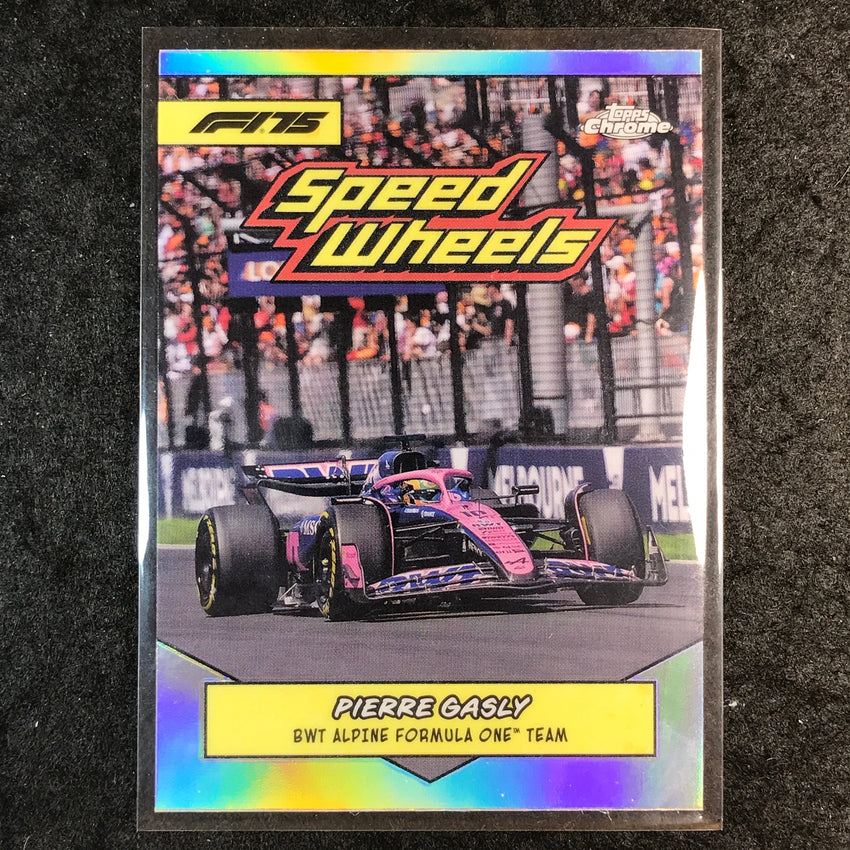 2025 Topps Chrome F1 PIERRE GASLY 1975 Speed Wheels #75-ALP
