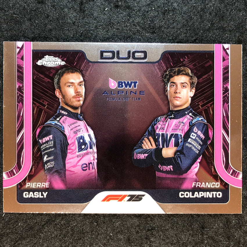 2025 Topps Chrome F1 PIERRE GASLY FRANCO COLAPINTO Base Duo Cards #171