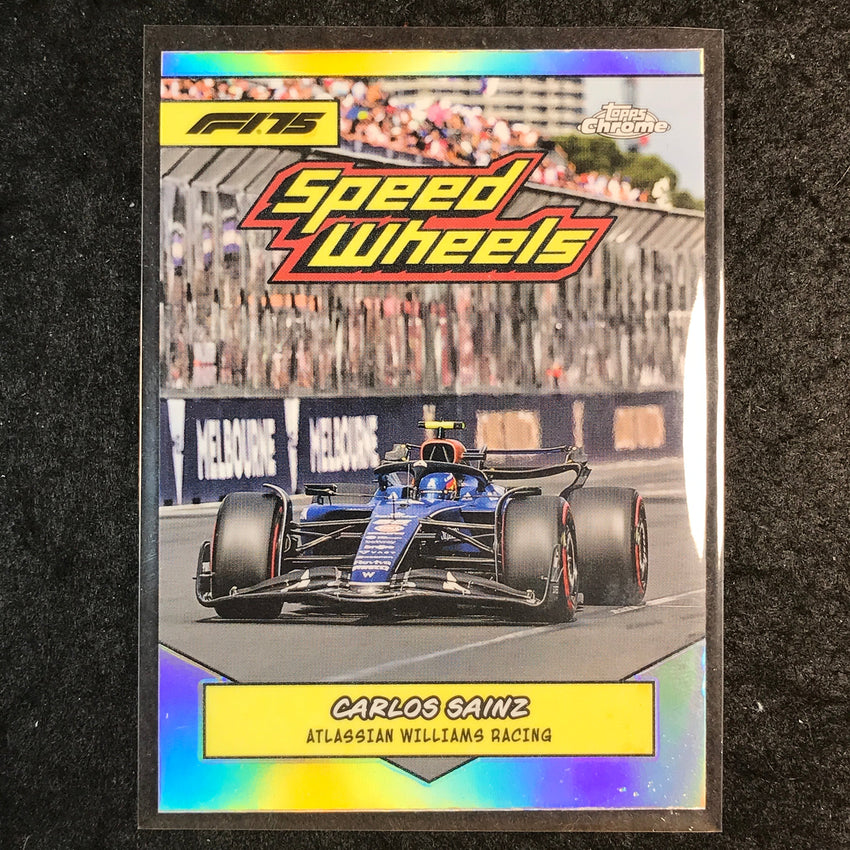 2025 Topps Chrome F1 CARLOS SAINZ 1975 Speed Wheels #75-WR