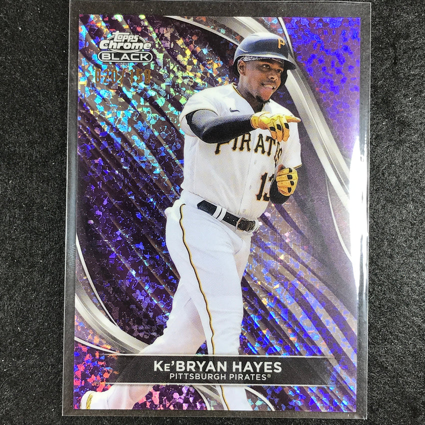 2024 Topps Chrome Black MLB KEBRYAN HAYES Base Purple Mini-Diamond 20/150