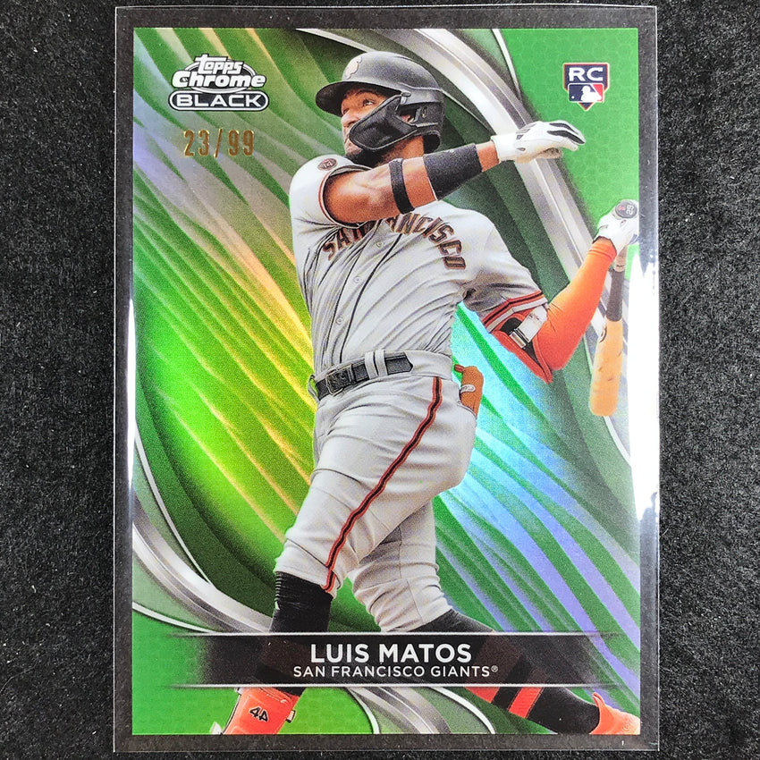2024 Topps Chrome Black MLB LUIS MATOS Rookie Base Green 23/99