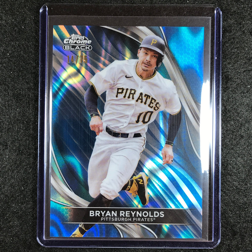 2024 Topps Chrome Black MLB BRYAN REYNOLDS Base Blue Lava 14/75