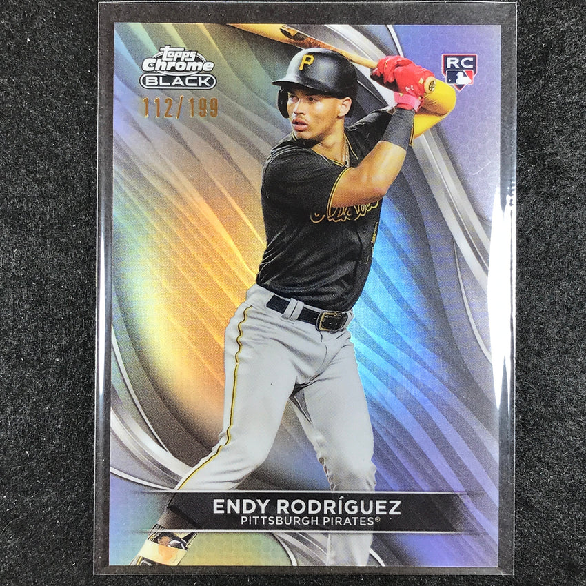 2024 Topps Chrome Black MLB ENDY RODRIGUEZ Rookie Base Refractor 112/199