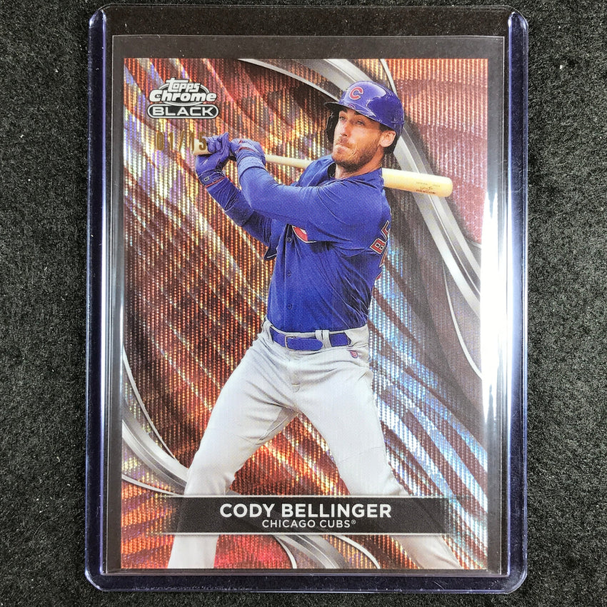 2024 Topps Chrome Black MLB CODY BELLINGER Base Rose Gold Wave 1/15