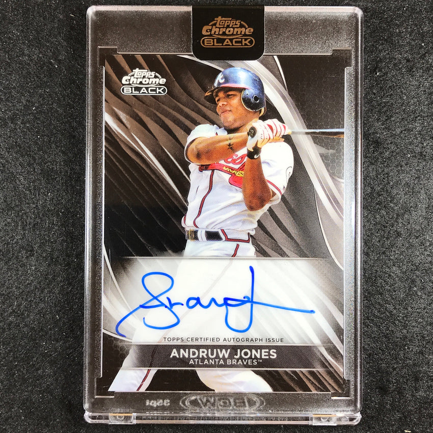 2024 Topps Chrome Black MLB ANDRUW JONES Base Auto #AJ
