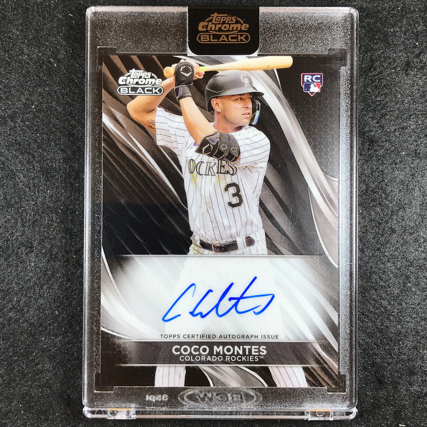 2024 Topps Chrome Black MLB COCO MONTES Base Rookie Auto #CMON