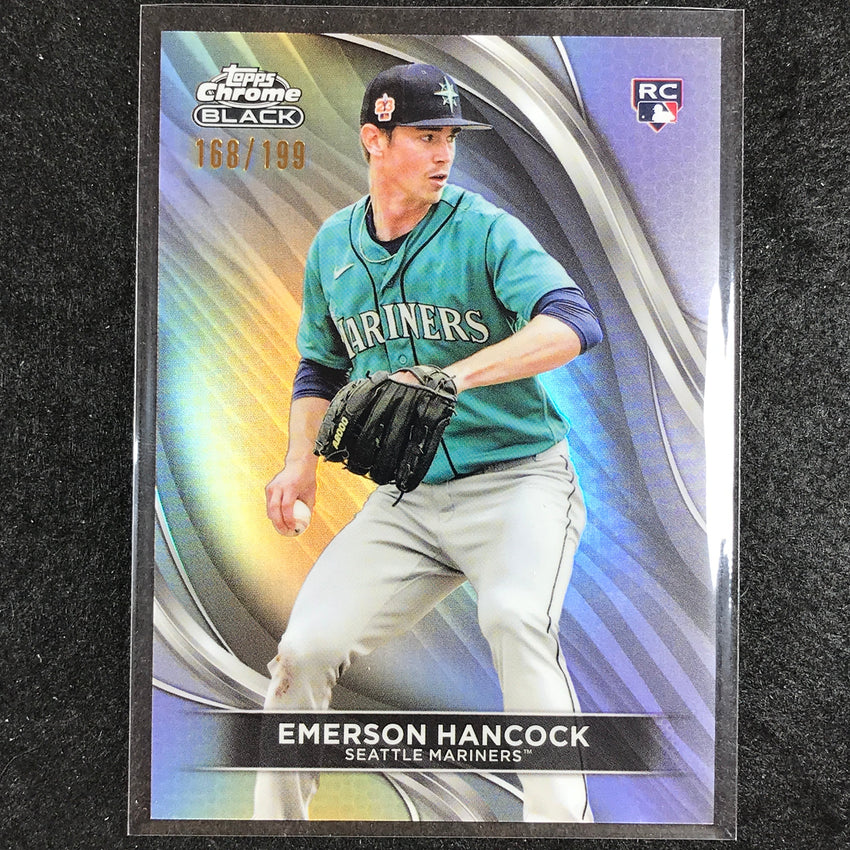 2024 Topps Chrome Black MLB EMERSON HANCOCK Rookie Base Refractor 168/199