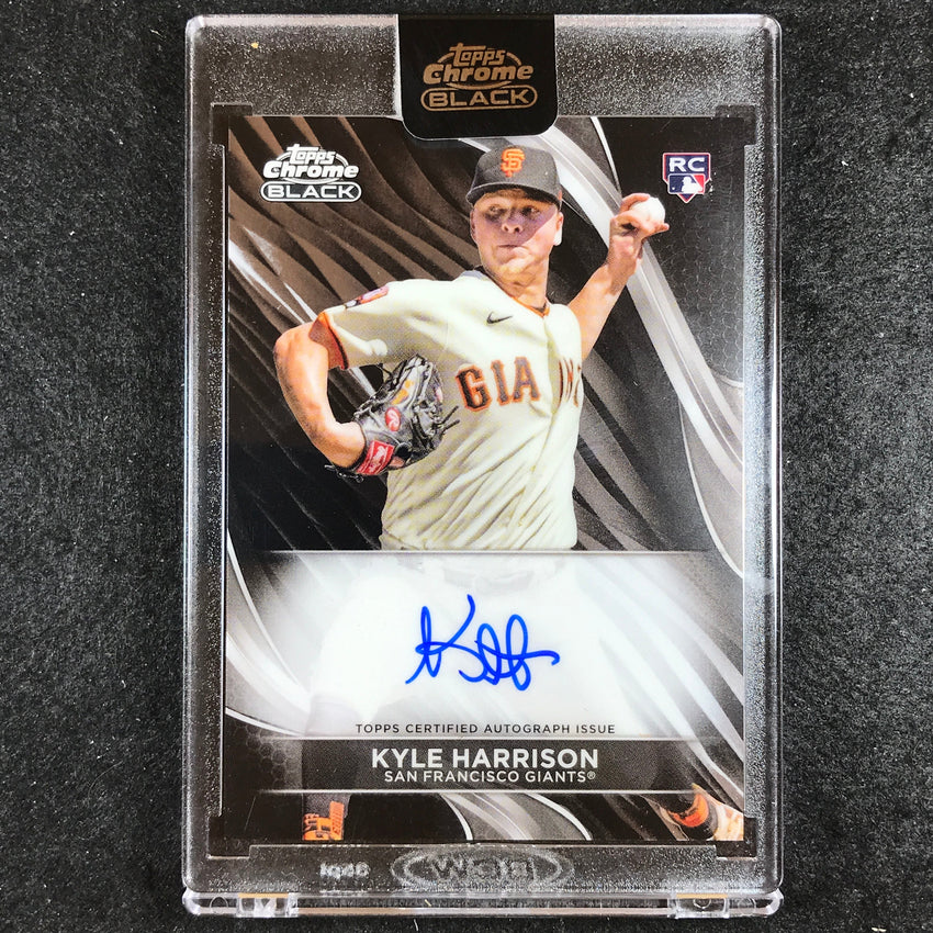 2024 Topps Chrome Black MLB KYLE HARRISON Base Rookie Auto No. KHAR