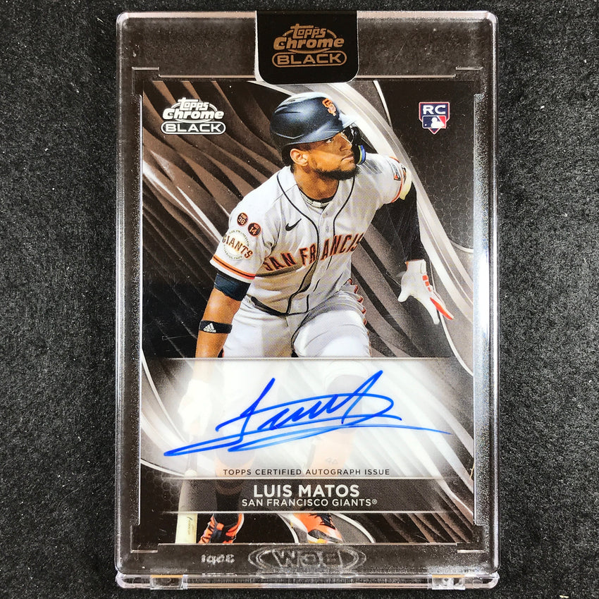 2024 Topps Chrome Black MLB LUIS MATOS Base Rookie Auto No. LM