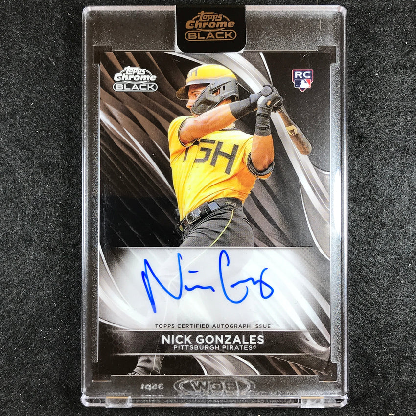 2024 Topps Chrome Black MLB NICK GONZALES Base Rookie Auto No. NG