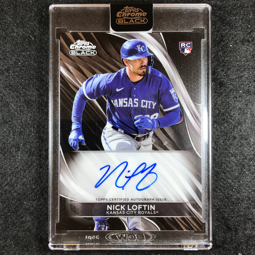 2024 Topps Chrome Black MLB NICK LOFTIN Base Rookie Auto No. NL