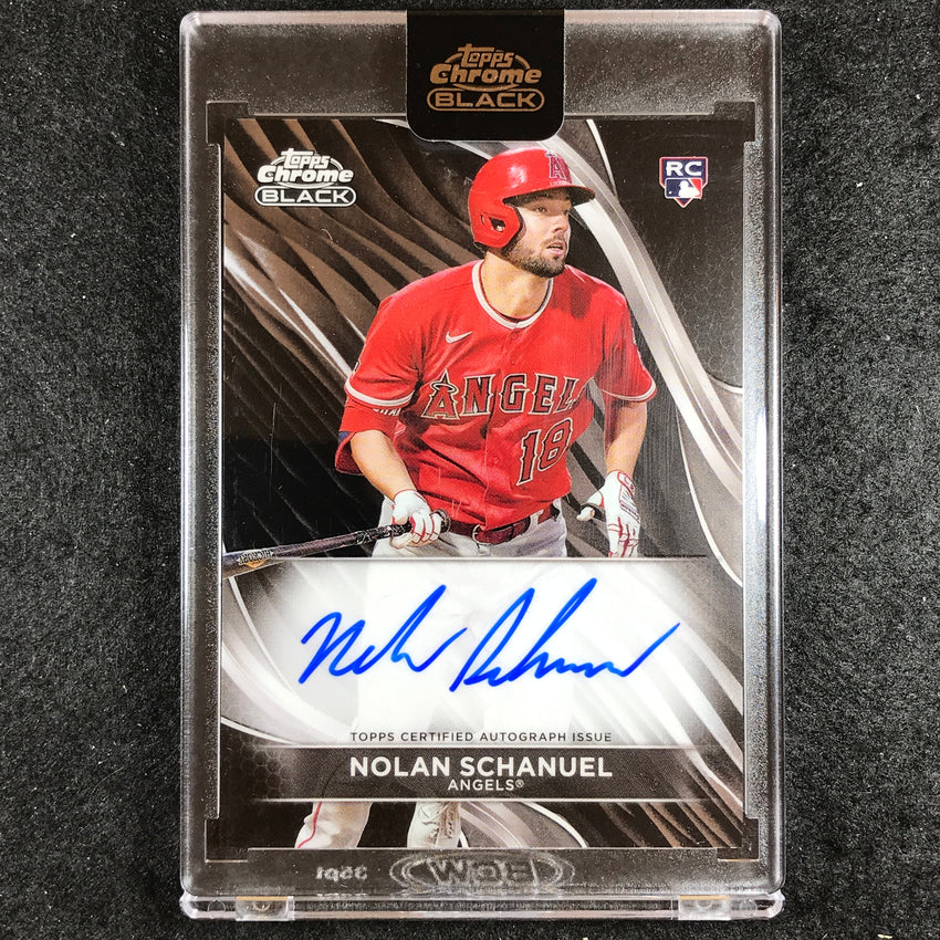 2024 Topps Chrome Black MLB NOLAN SCHANUEL Base Rookie Auto No. NS