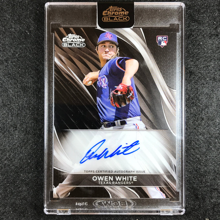 2024 Topps Chrome Black MLB OWEN WHITE Base Rookie Auto #OW