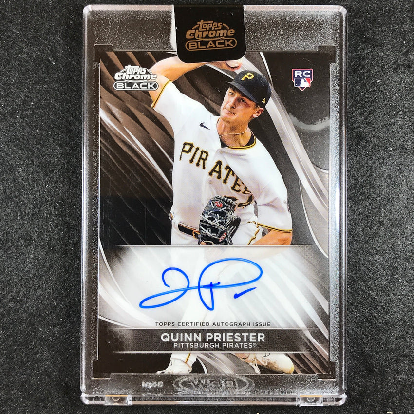 2024 Topps Chrome Black MLB QUINN PRIESTER Base Rookie Auto #QP