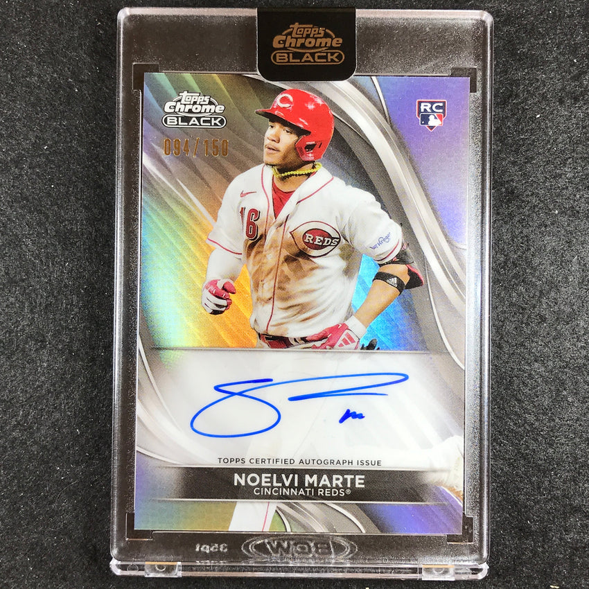 2024 Topps Chrome Black MLB NOELVI MARTE Base Rookie Auto Refractor 94/150