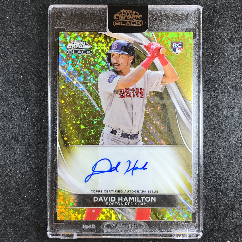 2024 Topps Chrome Black MLB DAVID HAMILTON Rookie Auto Gold Mini-Diamond 35/50