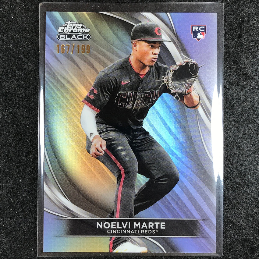 2024 Topps Chrome Black MLB NOELVI MARTE Rookie Base Refractor 167/199