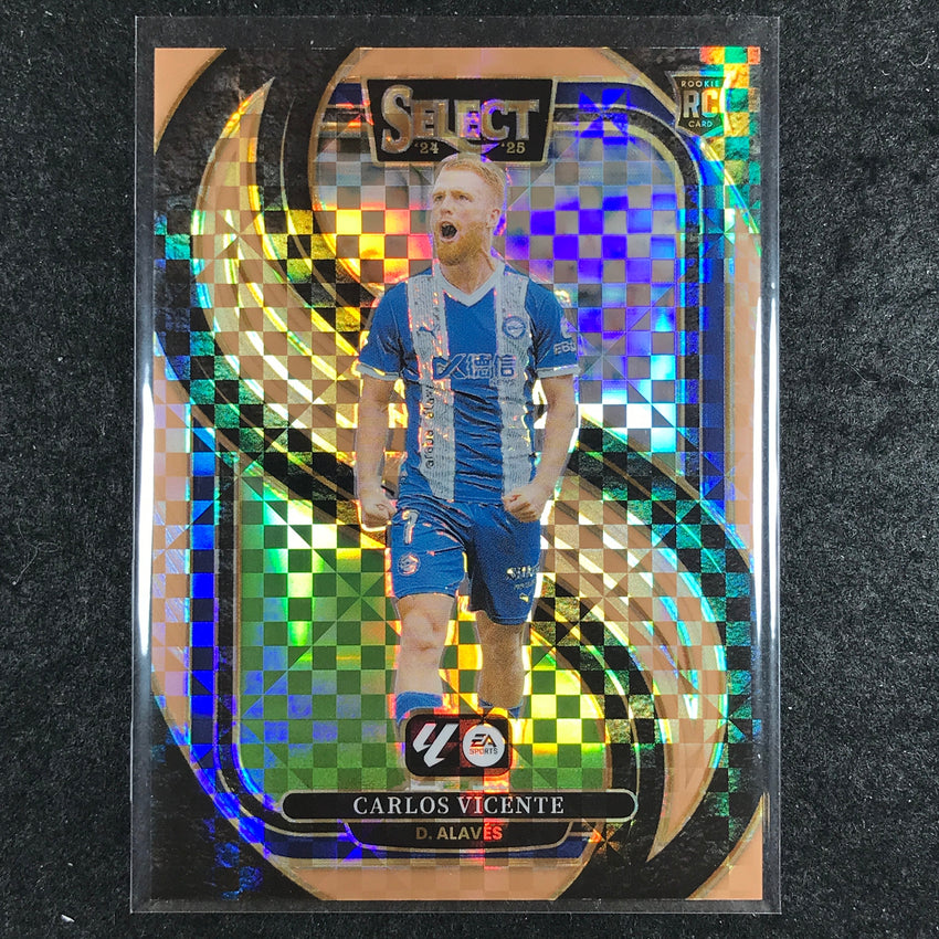 2024-25 Select La Liga CARLOS VICENTE Mezzanine Rookie Bronze Checker 55/59 #172