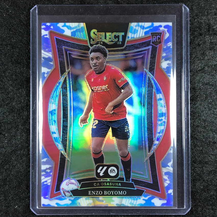 2024-25 Select La Liga ENZO BOYOMO Terrace Rookie Winter Camo 18/30 #61