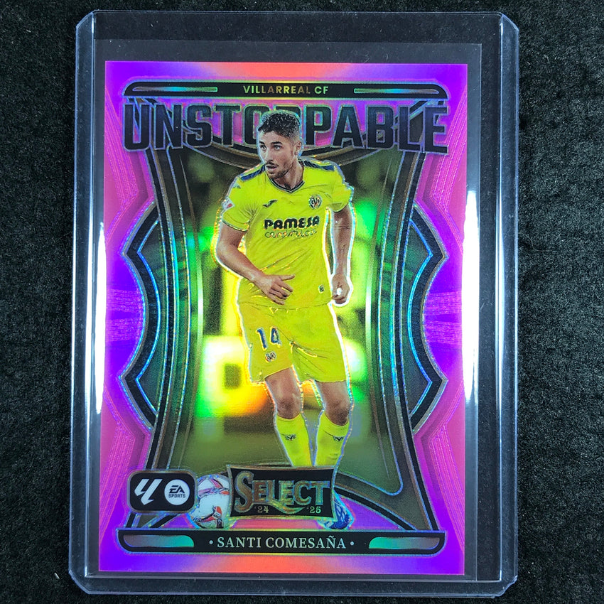 2024-25 Select La Liga SANTI COMESANA Unstoppable Pink 5/25 #25