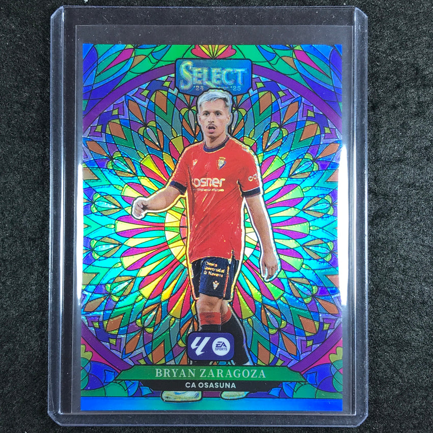2024-25 Select La Liga BRYAN ZARAGOZA Stained Glass SSP #14
